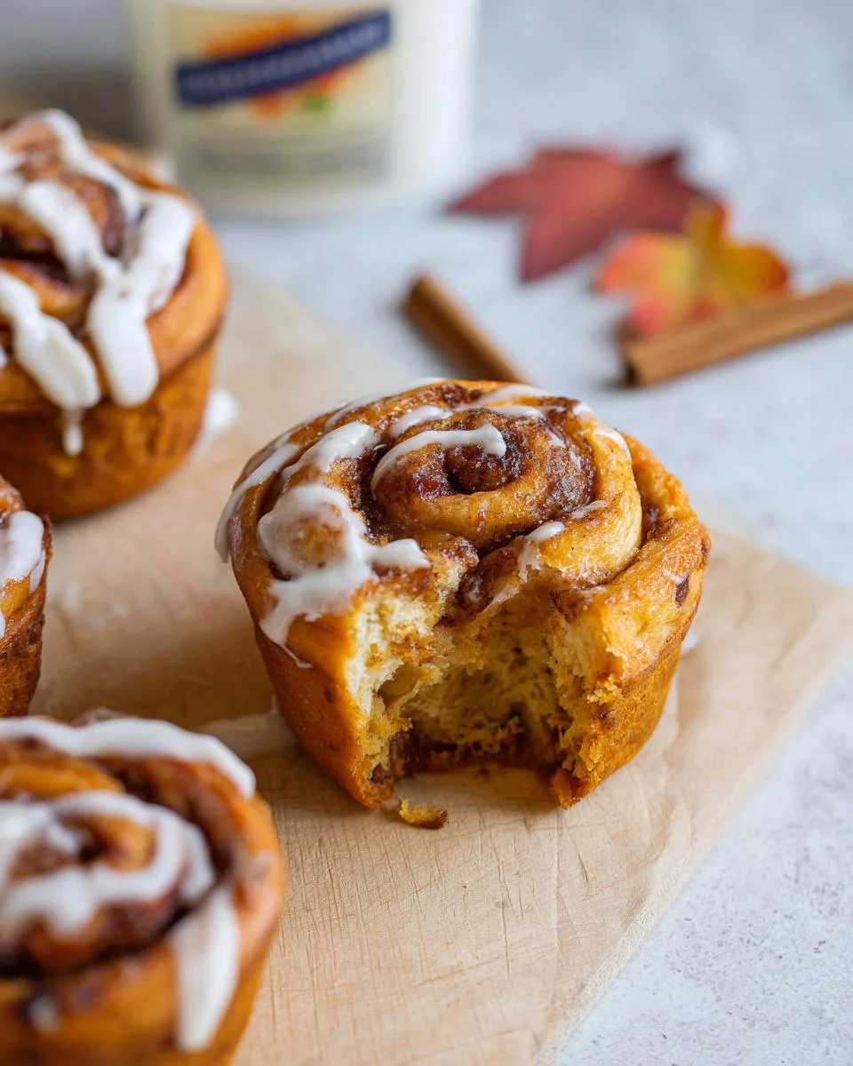 Pumpkin Cinnamon Roll Muffins Better Than Bakery 3 Pumpkin Cinnamon Roll Muffins - detail 1