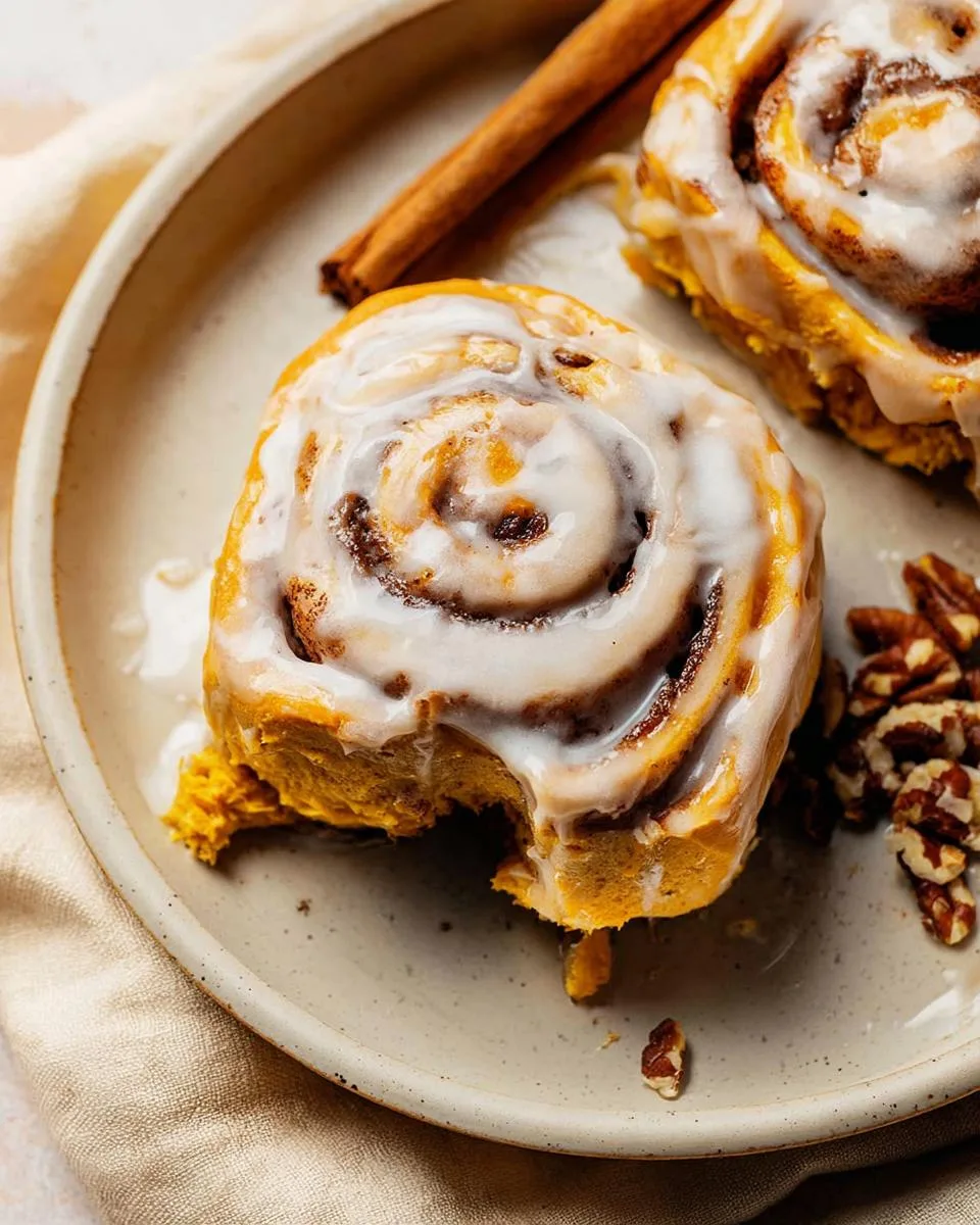 Soft Pumpkin Cinnamon Rolls That Melt in Your Mouth 3 Pumpkin Cinnamon Rolls - detail 1