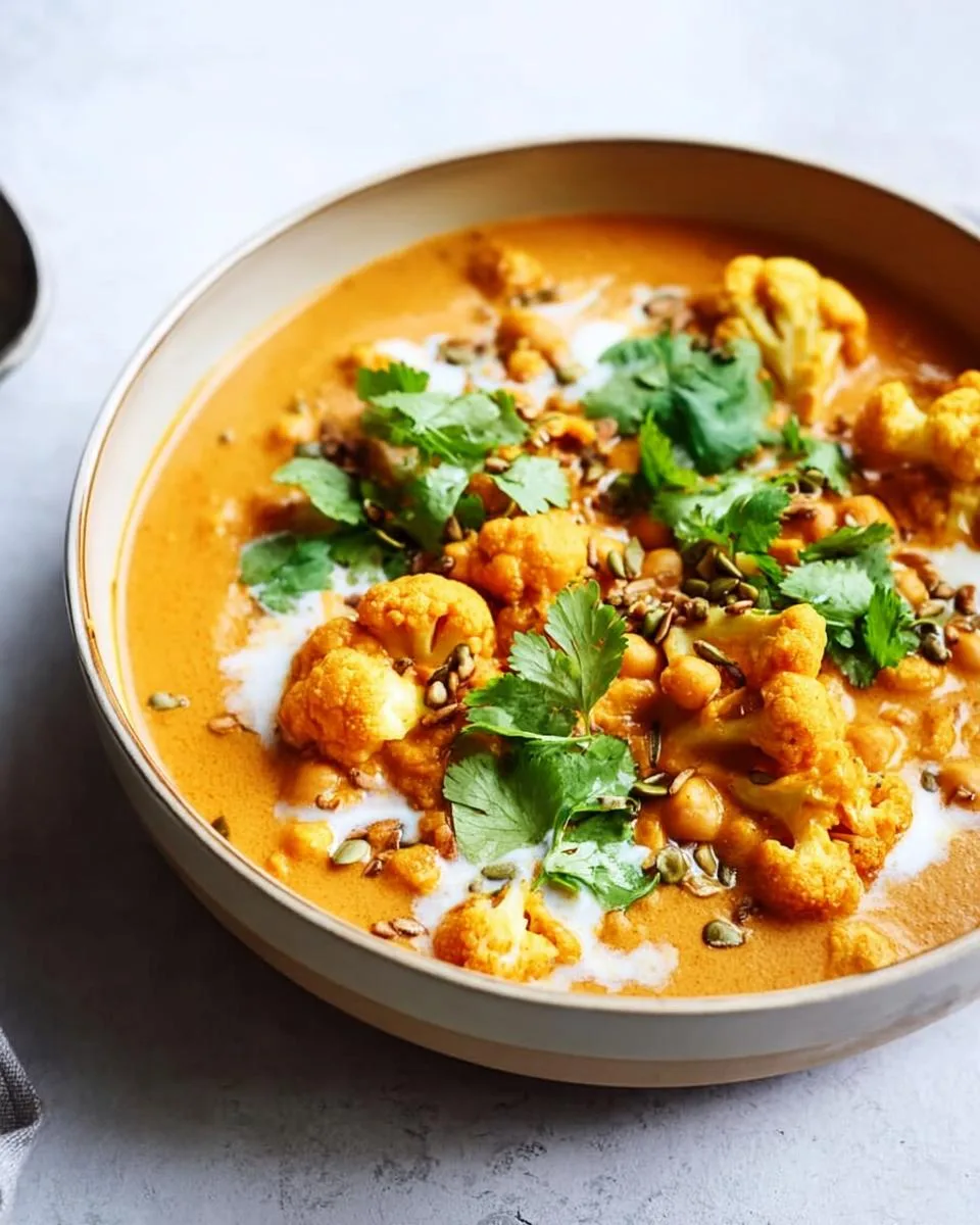Pumpkin Curry With Cauliflower & Chickpeas Saves Dinner 3 Pumpkin Curry with Cauliflower & Chickpeas - detail 1
