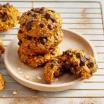Pumpkin Dark Chocolate Chip Oat Cookies