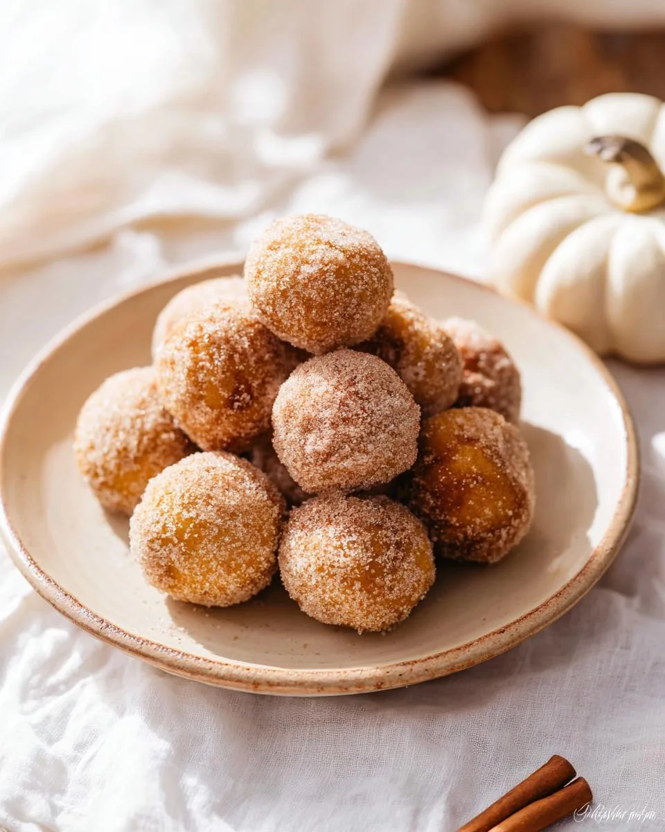 Pumpkin Donut Holes - detail 1