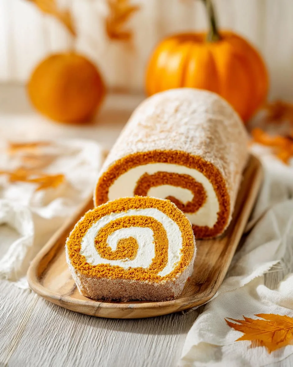 1st Try Pumpkin Roll Cake Magic 3 Pumpkin Roll Cake - detail 1