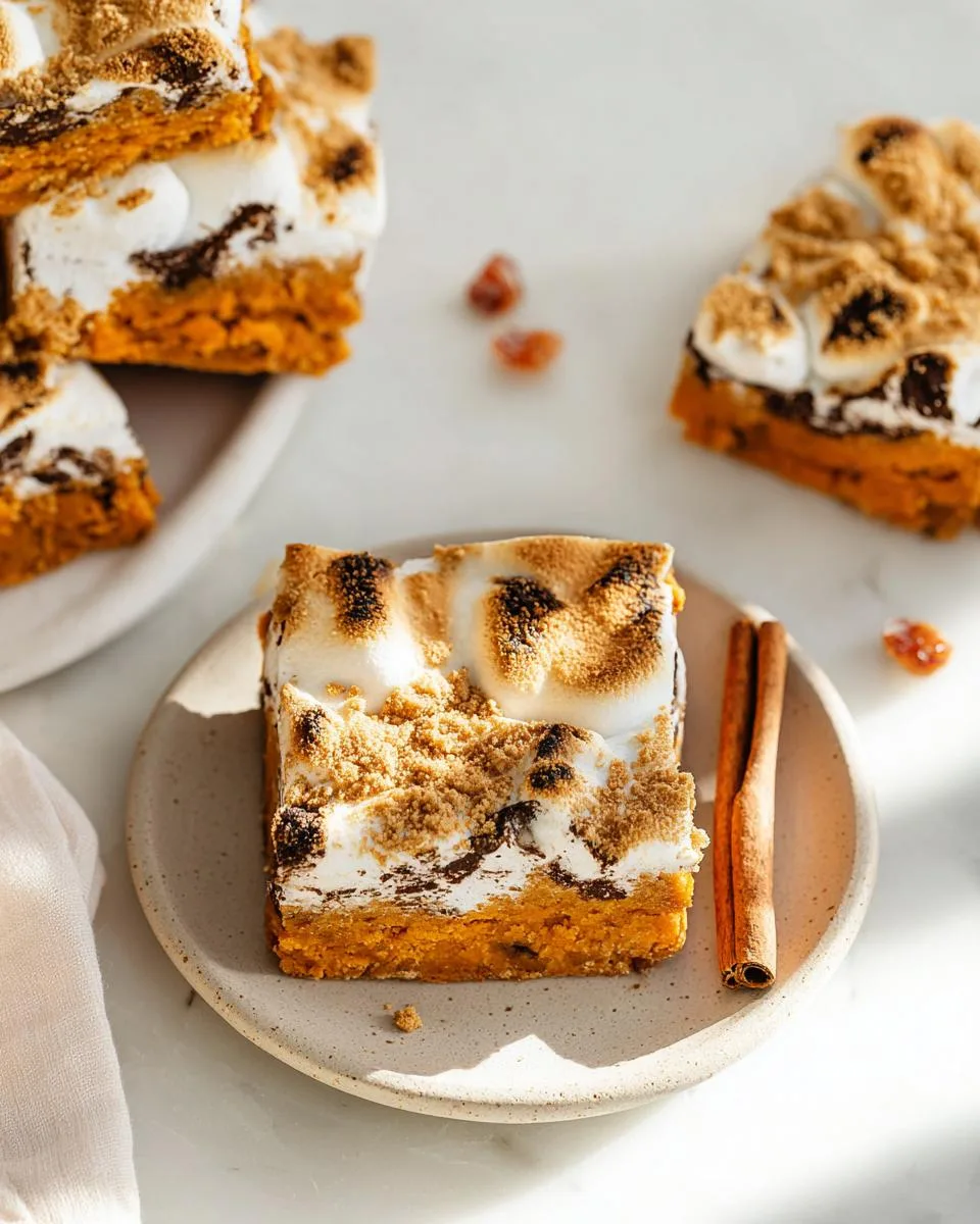 Pumpkin S'mores Cookie Bars Easy 1-Pan Gooey Magic 3 Pumpkin S'mores Cookie Bars - detail 1