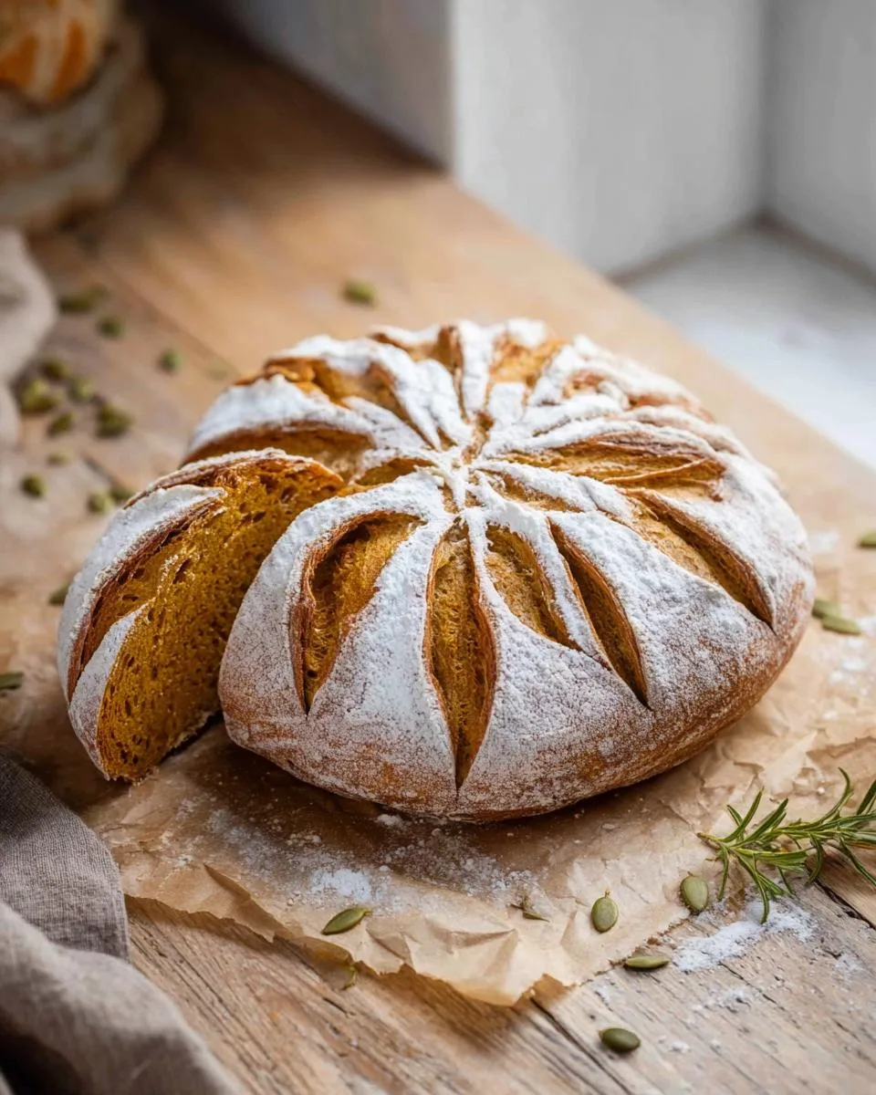 Pumpkin Sourdough Bread - detail 1