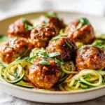 Pumpkin Turkey Meatballs with Zucchini Noodles in 35 Mins 4 Pumpkin Turkey Meatballs with Zucchini Noodles