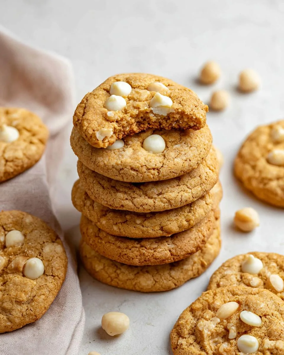 Soft Pumpkin White Chocolate Macadamia Cookies 3 Pumpkin White Chocolate Macadamia Nut Cookies - detail 1
