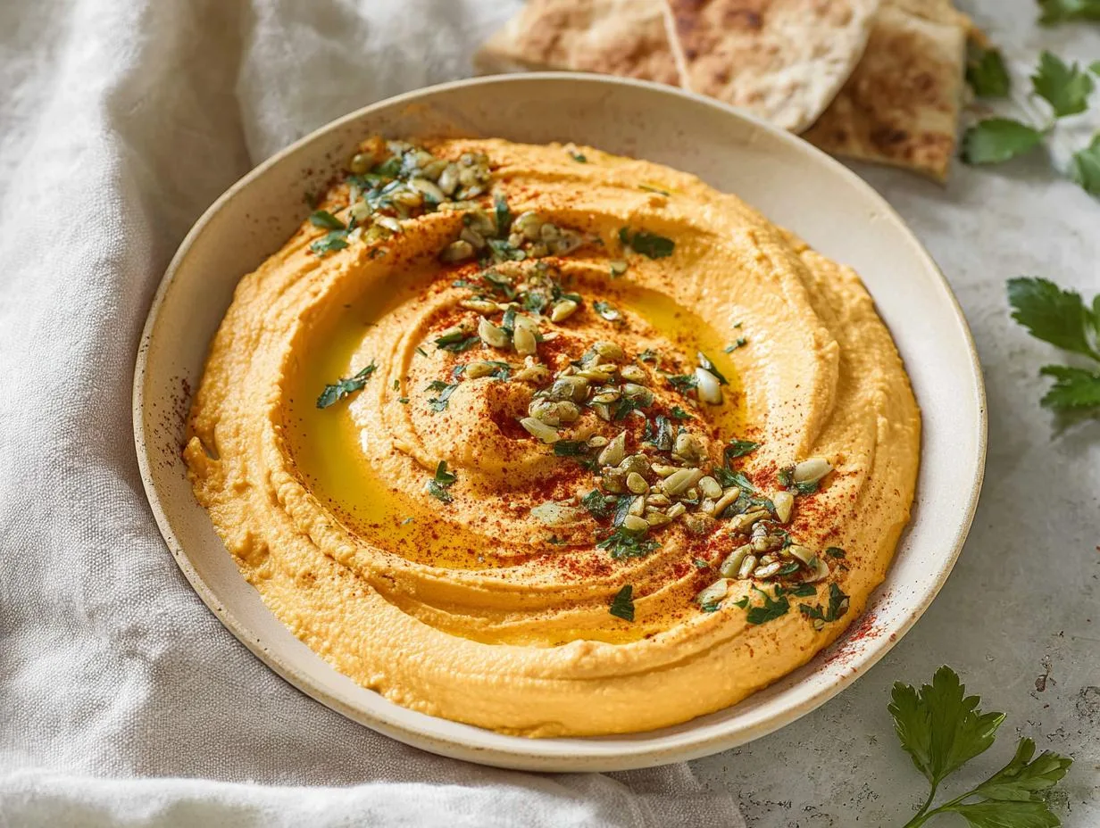 Recipe Kitchen Hub - Easy Slow Cooker Recipes 16 Savory Pumpkin Hummus