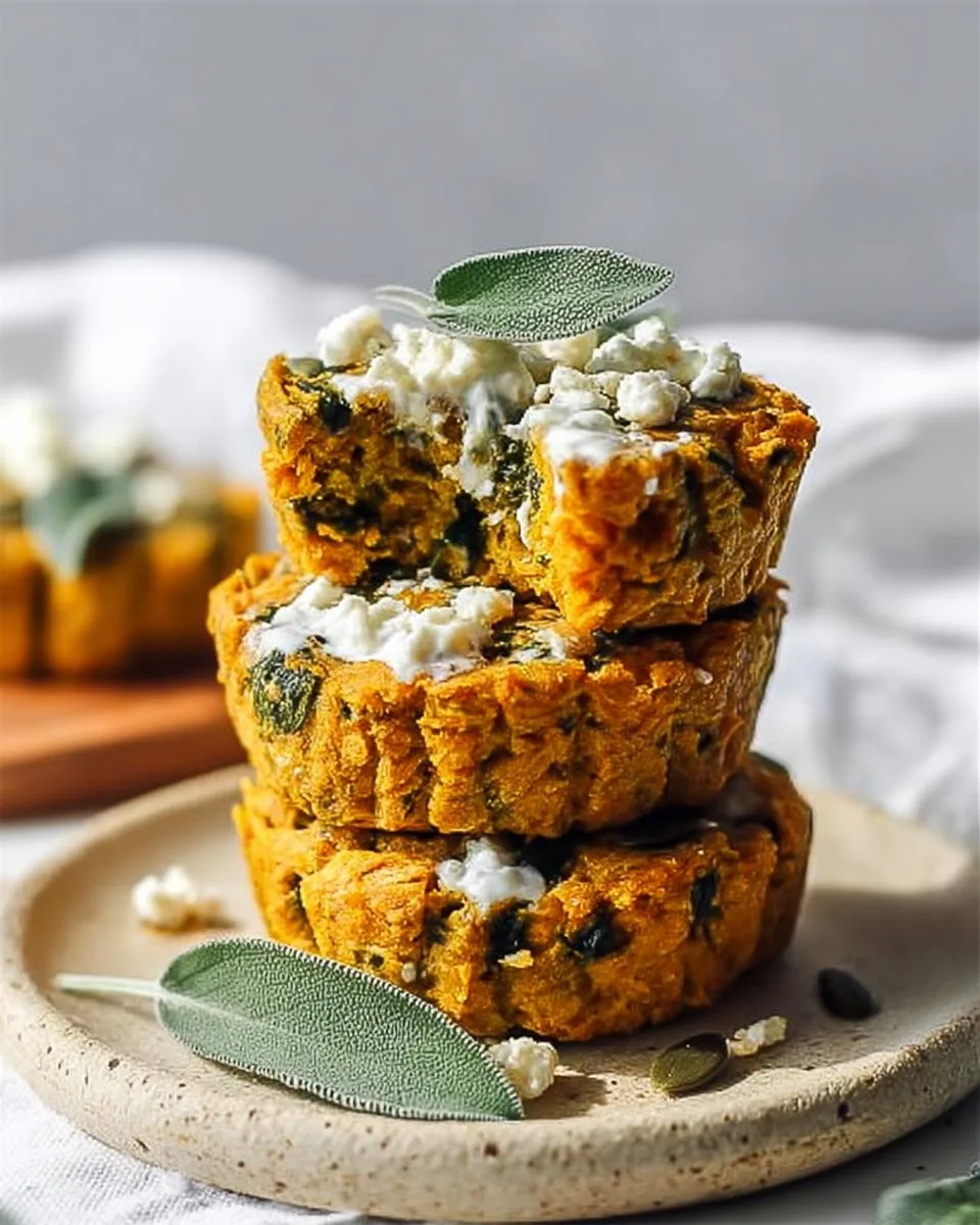 Savory Pumpkin Spinach Oat Cakes - detail 1