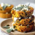 Savory Pumpkin Spinach Oat Cakes