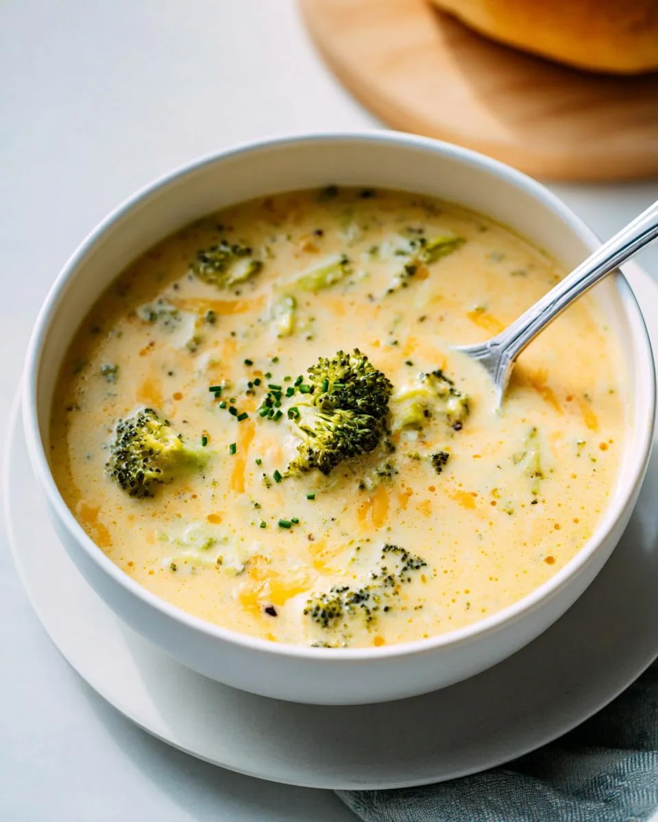 Slow Cooker Broccoli Cheese Soup - detail 1