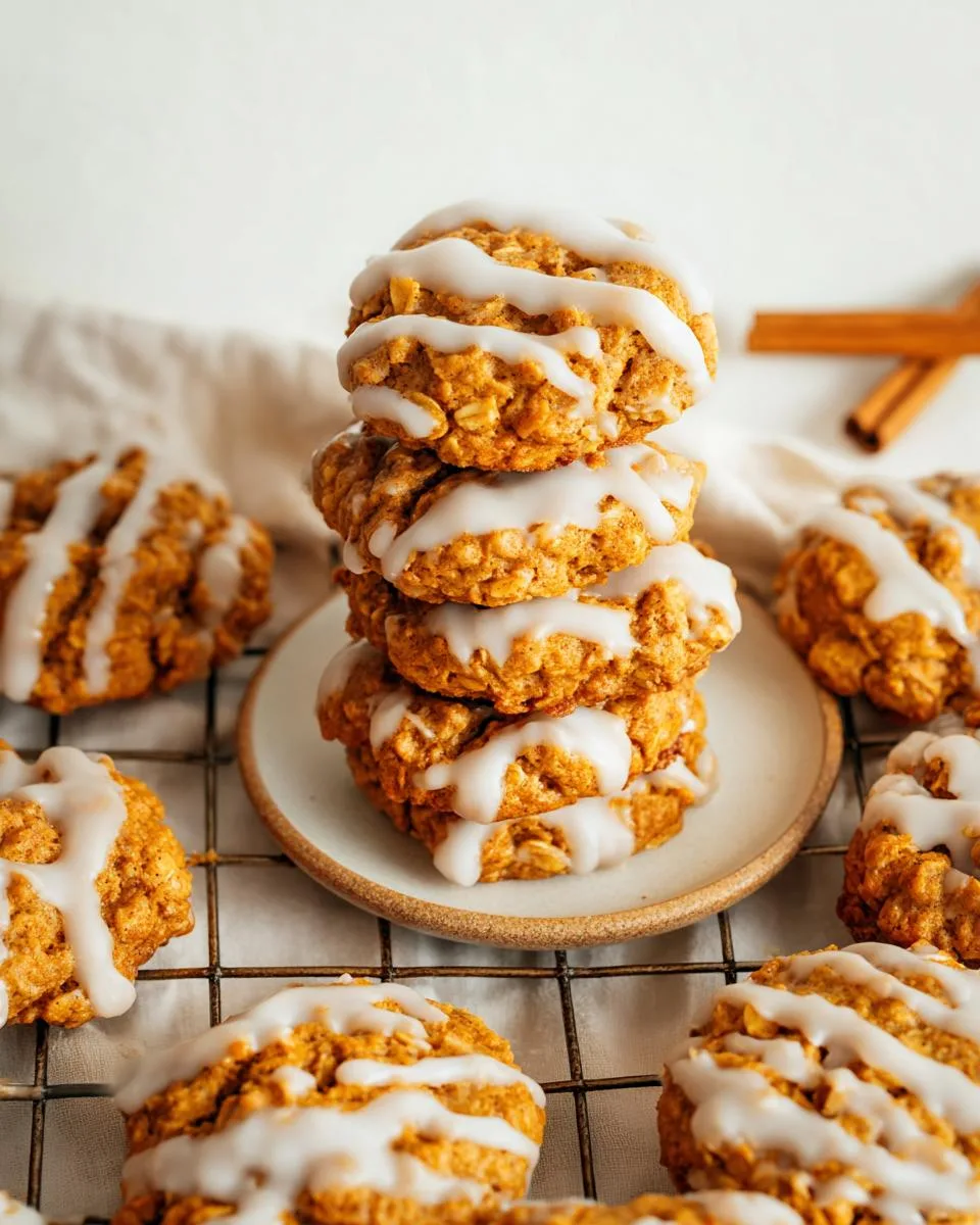 Soft Pumpkin Oatmeal Cookies with Maple Icing:27-Minute Best 3 Soft Pumpkin Oatmeal Cookies with Maple Icing - detail 1