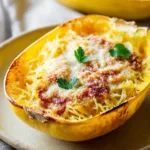 Spaghetti Squash Parmesan in 4 Easy Steps 4 Spaghetti Squash Parmesan