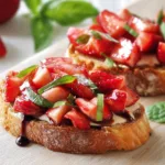 Strawberry Balsamic Bruschetta: 7-Ingredient Summer Bliss 4 Strawberry Balsamic Bruschetta