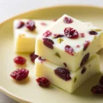 White Chocolate Cranberry Fudge