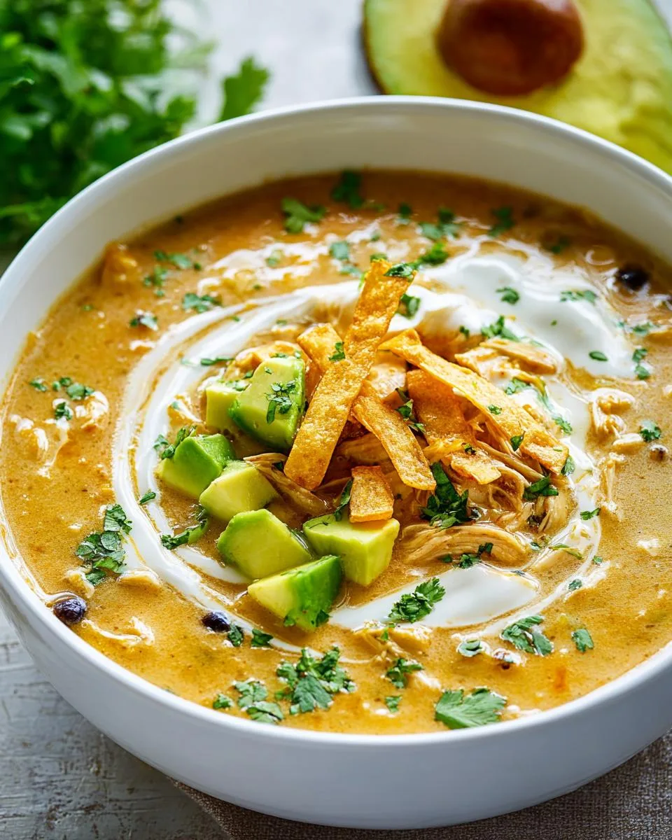 chicken enchilada soup - detail 1