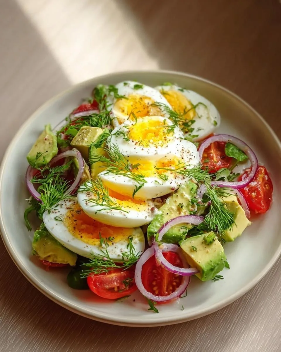 Workout Egg Avocado Salad in 20 Minutes 3 workout egg avocado salad - detail 1