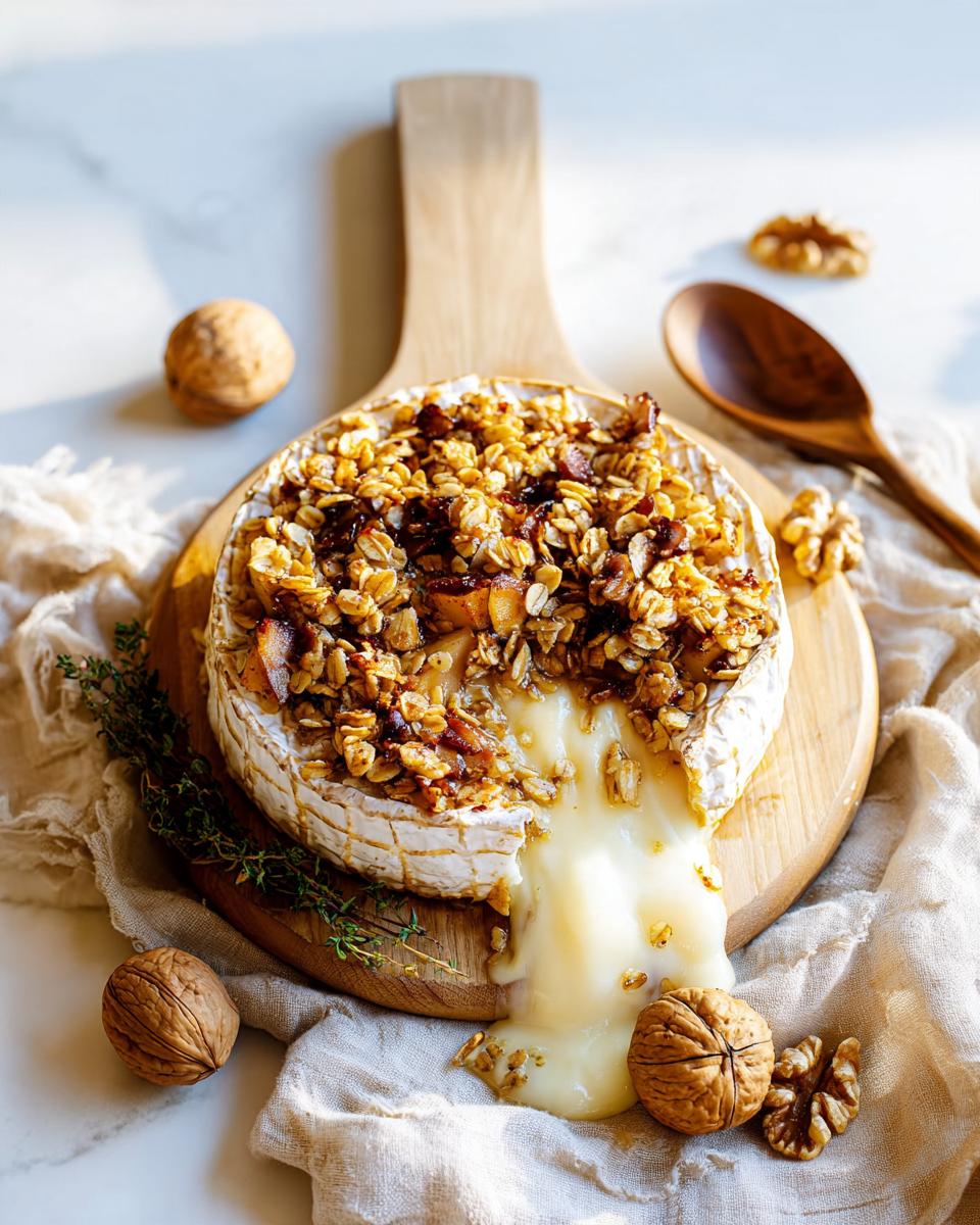 Apple Crisp Baked Brie - detail 1