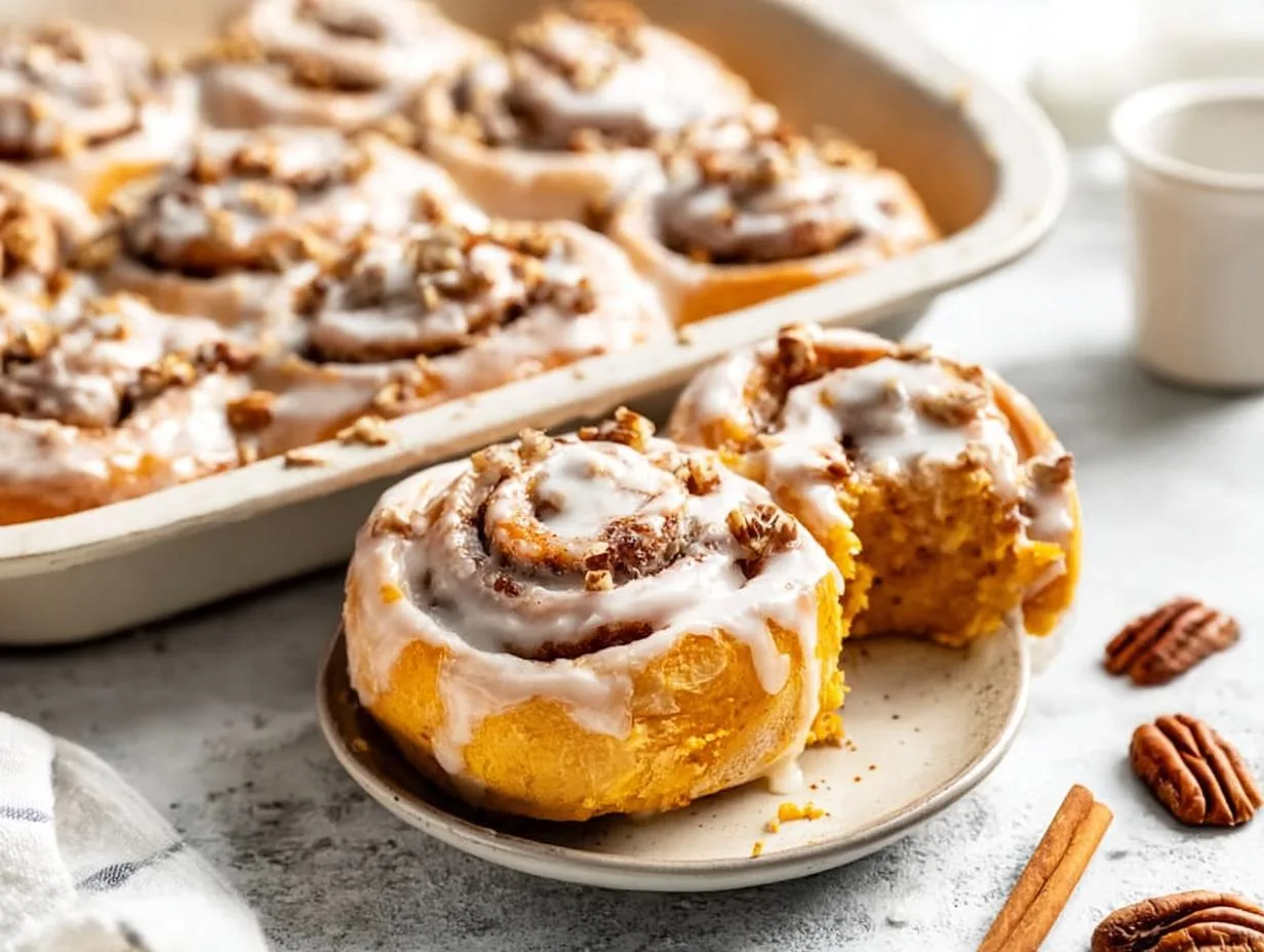 Recipe Kitchen Hub - Easy Slow Cooker Recipes 11 Candied Sweet Potato Cinnamon Rolls