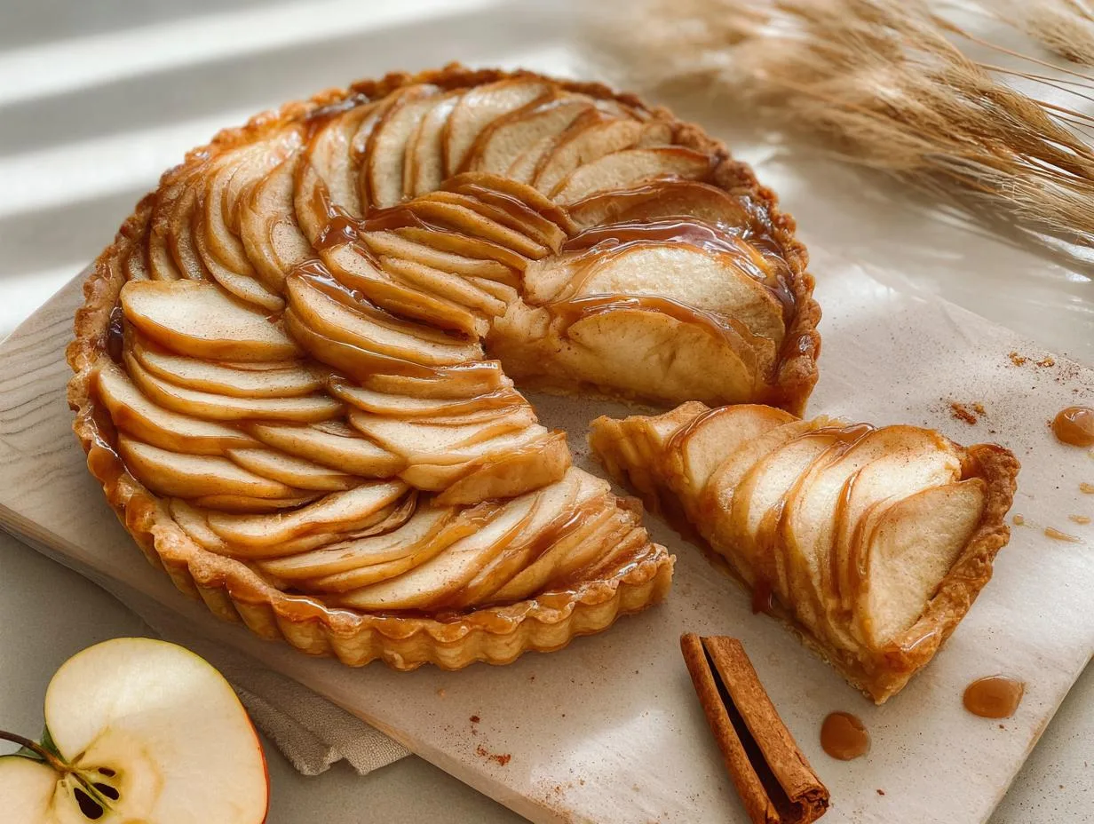 Recipe Kitchen Hub - Easy Slow Cooker Recipes 13 Caramel Apple Tart