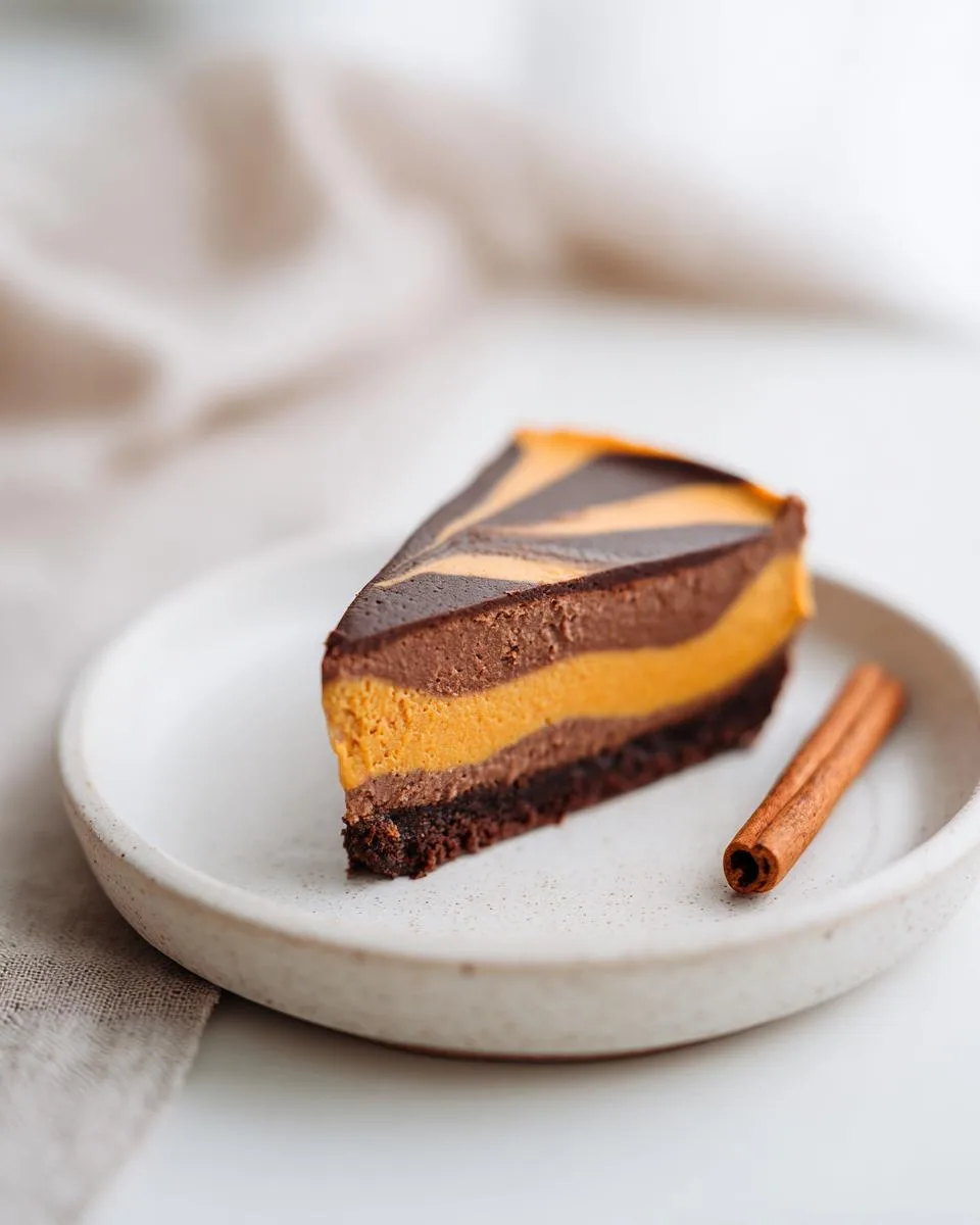 Chocolate Pumpkin Cheesecake - detail 1