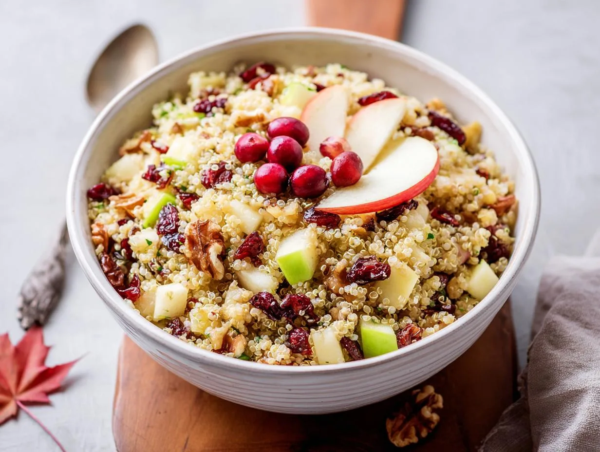 Cranberry Apple Quinoa Salad
