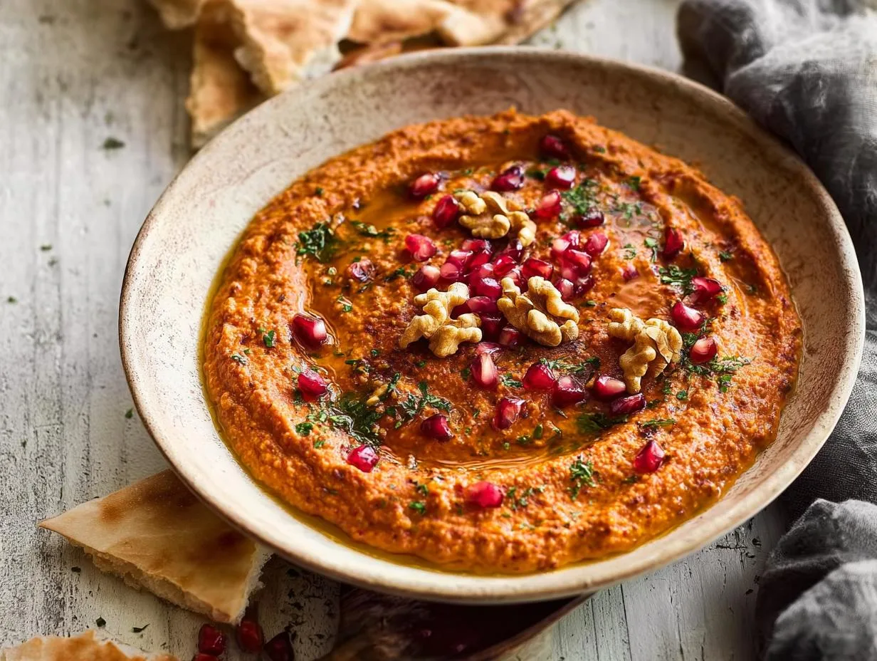 Recipe Kitchen Hub - Easy Slow Cooker Recipes 17 Muhammara Dip Recipe