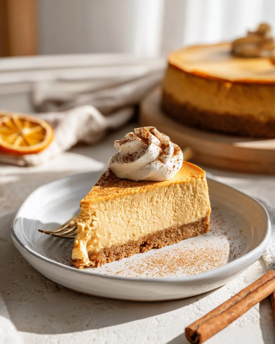 No-Bake Pumpkin Cheesecake - detail 1