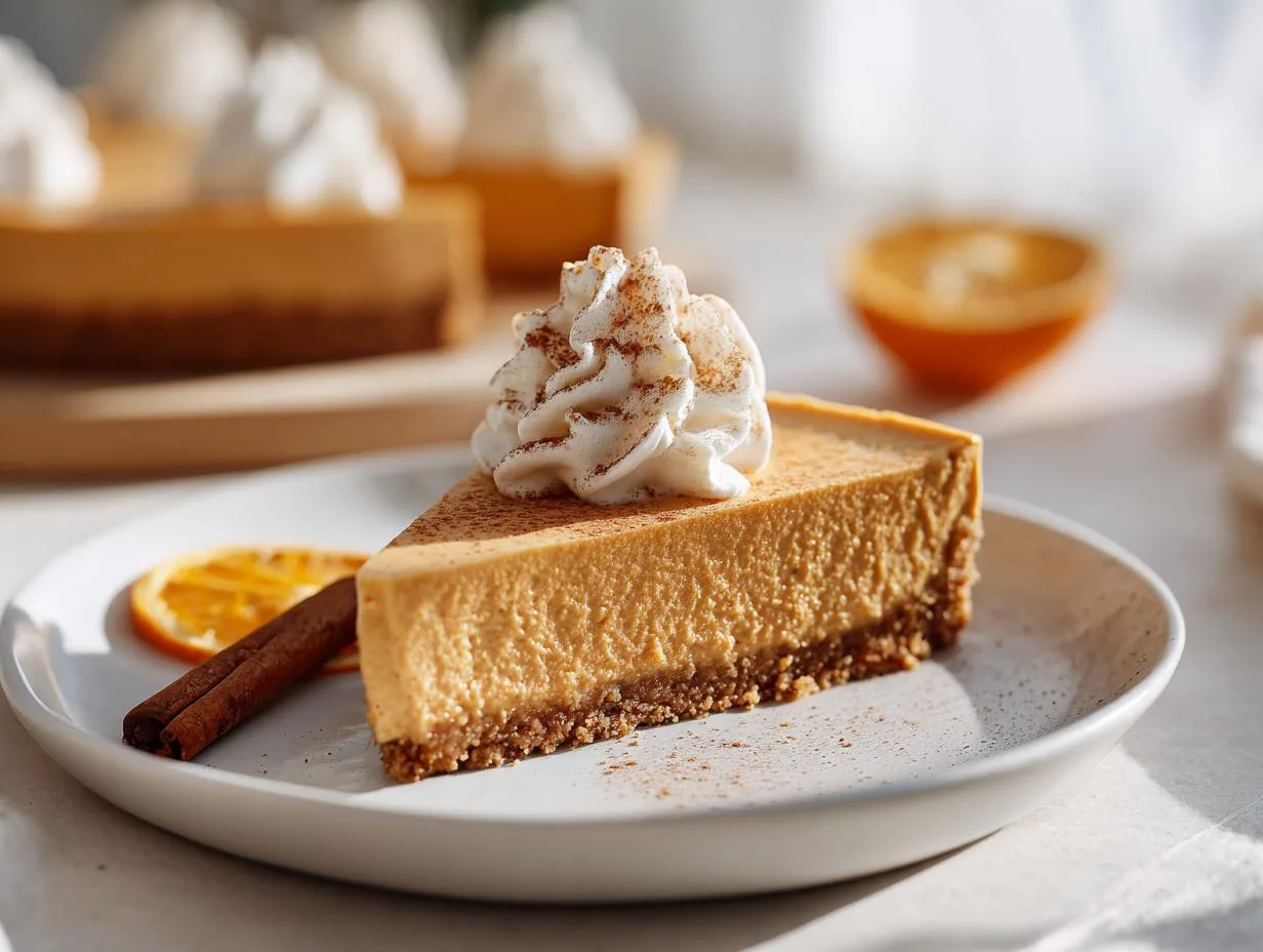 Recipe Kitchen Hub - Easy Slow Cooker Recipes 16 No-Bake Pumpkin Cheesecake