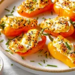 Roasted Goat Cheese Stuffed Mini Peppers Appetizer