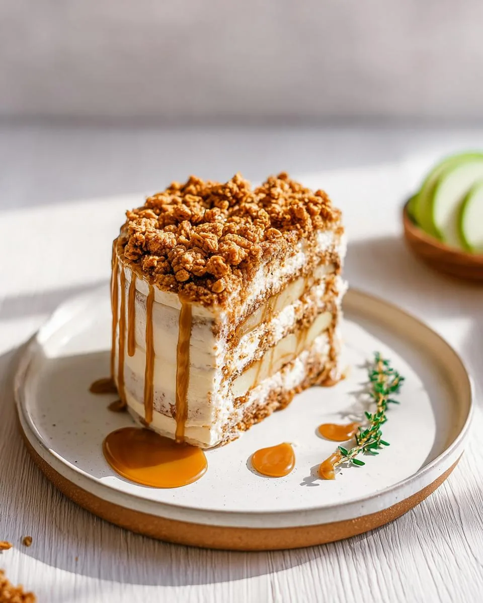Perfect 45-Minute Salted Caramel Apple Crumble Cake 3 Salted Caramel Apple Crumble Cake - detail 1